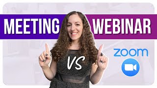 Difference Between Zoom Meeting or Zoom Webinar  Which One To Use This Will Help You DECIDE [upl. by Aikit]