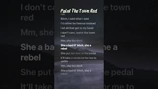 Paint The Town Red lyrics  Doja Cat hits trending tiktok shorts [upl. by Cinamod340]