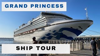 Grand Princess Ship Tour  No talking  My First Princess Cruise  West Coast  Solo Travel [upl. by Ilah851]