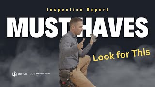 Home Inspection Report Must Haves and Some Must Donts [upl. by Deni]