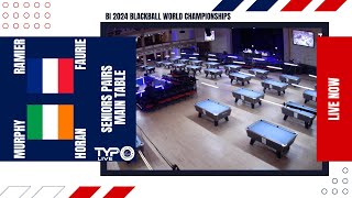 Ramier  Faurie FRA v Murphy  Horan IRE  Senior Doubles  2024 BI World Blackball Championship [upl. by Yamauchi]