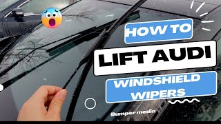 How to lift Audi wiper blades off the windshield [upl. by Lleira95]