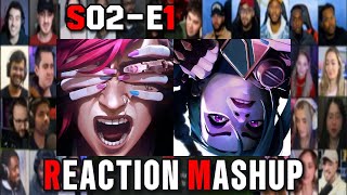 ARCANE Season 2 Episode 1 Reaction Mashup [upl. by Aldas]