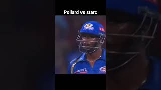 ipl pollard vs mitchellstarc fight [upl. by Mackoff]