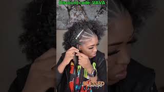 Wear Go GLUELESS Bob Kinky Curly Lace Closure Wig Install [upl. by Ambrosine]