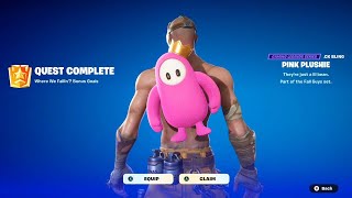 How to Unlock The FREE Pink Plushie Back Bling in Fortnite [upl. by Otsuaf90]