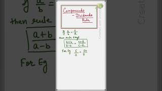 Maths Componendo amp Dividendo Rule cbsemaths icseboard matholympiadproblem mathoperation [upl. by Aliwt264]