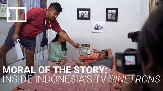 ‘Sinetron’ morality plays Indonesias TV soap opera industry [upl. by Oirazan926]