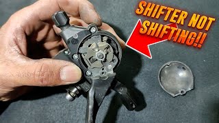 SHIMANO Shifter Not Shifting  How to open and Fix Shifter [upl. by Nlyak]