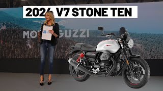 2024 MOTO GUZZI V7 STONE TEN OFFICIALLY RELEASED [upl. by Elisabet]