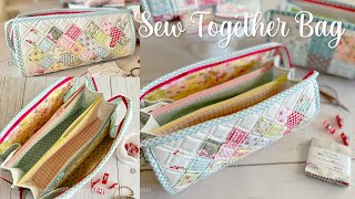 Sew Together Bag Tutorial MultiZipper Pouch [upl. by Aryt]