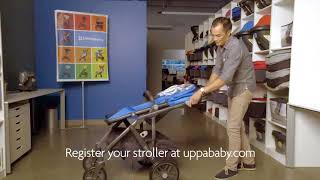 Uppababy Vista Stroller How to Fold [upl. by Pepillo]