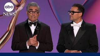 Eugene and Dan Levy open the 76th Emmy Awards [upl. by Anileme]