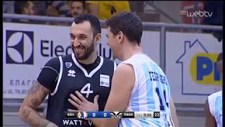 ΚΟΛΟΣΣΟΣ – ΠΑΟΚ 6075  BASKET LEAGUE  512019 [upl. by Mandy]