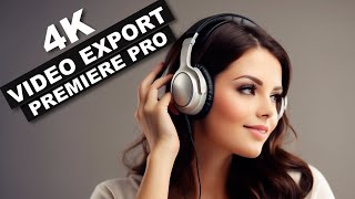 How TO EXPORT 4K In PREMIERE PRO  4k SEQUENCE settings [upl. by Murrell509]