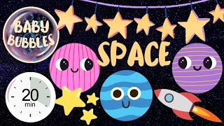 Baby Sensory Video SPACE FUN High Contrast Video for Baby Learning babysensory highcontrast [upl. by Jeraldine]