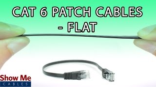 Cat6 Flat Patch Cables  Low Profile Connection For Your Network [upl. by Daniele]