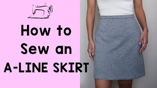 How to Sew an ALine Skirt  Agnes ALine Skirt Instruction [upl. by Yenitirb]