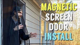 Installing Magnetic Screen Door [upl. by Miran982]