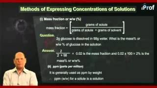 METHODS OF EXPRESSING CONCENTRATIONS OF SOLUTIONS [upl. by Dhiman]