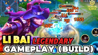 Honor of Kings  Li Bai legendary gameplay  builds rotation  Honor of Kings [upl. by Marih649]