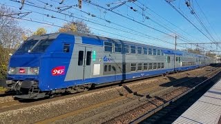 Trains INTERCITES TER TGV RER et FRET SNCF ECR en Gare de YERRES [upl. by Keven]