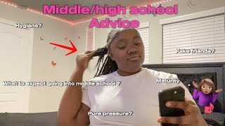 Middlehigh school advice  hygiene pure pressure maturity fake friends [upl. by Gabbey151]