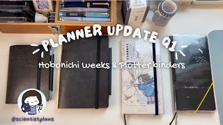 Planner Update  Q1 Hobonichi Weeks and Plotter Binders 2024 hobonichiweeks [upl. by Silvia]