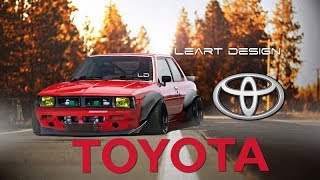 Wide Body Toyota Corolla DX Virtual Tuning Photoshop [upl. by Radmen760]