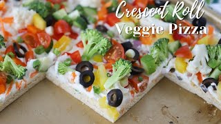 Crescent Roll Veggie Pizza [upl. by Aarika]