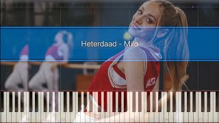 Heterdaad  Milo  Piano Tutorial with Sheet Music [upl. by Rez]