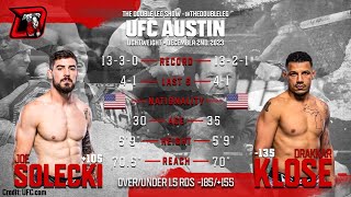 Joe Solecki vs Drakkar Klose UFC Austin Fight Breakdown [upl. by Roi]