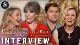 Downton Abbey A New Era Interviews With Allen Leech Laura Carmichael And More [upl. by Ricky]