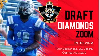 Tyler Boatwright DB Central Connecticut State  2024 NFL Draft Prospect Zoom Interview [upl. by Antonino]