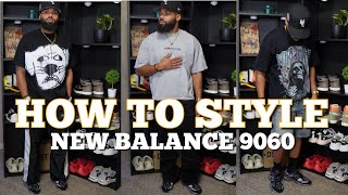 HOW TO STYLE NEW BALANCE 9060  ON FOOT REVIEW  OUTFIT IDEAS [upl. by Surtimed521]