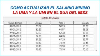 COMO SE ACTUALIZAN LOS SALARIOS EN EL SUA DEL IMSS 2024 [upl. by Ier]