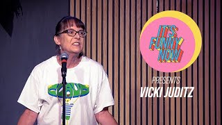 Ep 21 pt 1  Vicki Juditz  The Last Humans on Earth  Its Funny Now storytelling comedy [upl. by Enixam]