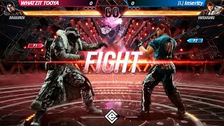 Hwoarang vs Dragunov  Tekken 8 High Level Tournament Match Inserity vs WHATZIT TOOYA Grand Finals [upl. by Refotsirc]