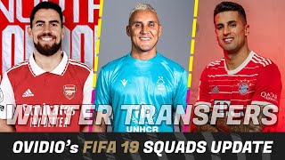 FIFA 19  150 NEW PLAYERS CREATED  SQUADS UPDATE 2023│ WINTER TRANSFERS│ OVIDIOs REALISM MOD [upl. by Inattirb]