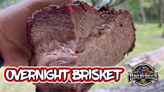 Overnight Brisket on a Pellet Smoker  Smoking a Brisket on a Pellet Grill Yoder YS640s [upl. by Berhley]