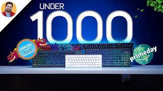 Top 3 Best Gaming Keyboard under 1000 of 2024  Best Gaming keyboards of 2024  Prime Day Sale [upl. by Zetnahs]