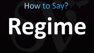 How to Pronounce Regime correctly [upl. by Stulin]