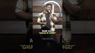 Ghalib ke sher 😅😂 standupcomedy standupcomedian funnyshorts viralshorts standupcomedian [upl. by Manville988]