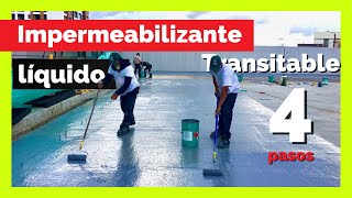 💥Impermeabilizante para terrazas TRANSITABLES  Poliuretano líquido VULKEM procedimiento Paso a Paso [upl. by Sillig407]