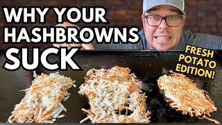 We TESTED 28 Different Ways to Make CRISPY Hash Browns  Hashbrowns for Beginners 101 [upl. by Beutner359]