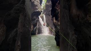 Canyoneering in st Lucia aworldofadventureawaitsyou waterfall [upl. by Lavena]