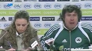 Storico sfogo di Alberto Malesani al Panathinaikos durante una Conferenza Stampa [upl. by O'Mahony]