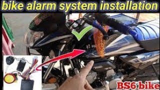 HF DELUXE BS6 MODEL BIKE ALARM INSTALLATION [upl. by Naehs]