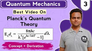 Plancks Quantum Theory  Plancks Radiation Law Derivation  Quantum Mechanics in Hindi [upl. by Llenyr630]