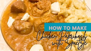 Chicken Paprikash with Spaetzle  Amazing Vintage Recipe [upl. by Vanni833]